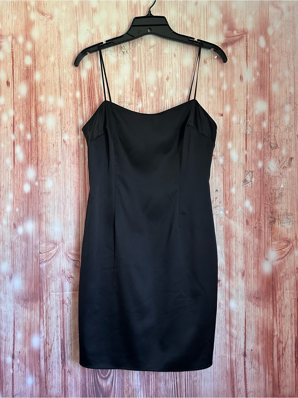 Kay Unger Black Vintage 90’s Spaghetti Strap Mini Slip Dress Size 8